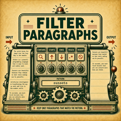 Filter Paragraphs