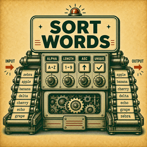 Sort Words